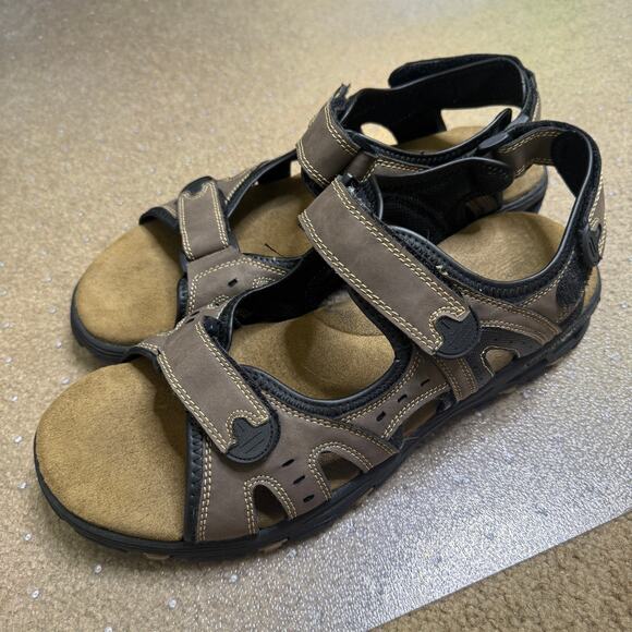 COLEMAN WAVERIDER BROWN HIKING FISHERMAN SPORT SANDALS 13 MEN OUTDOOR SHOES